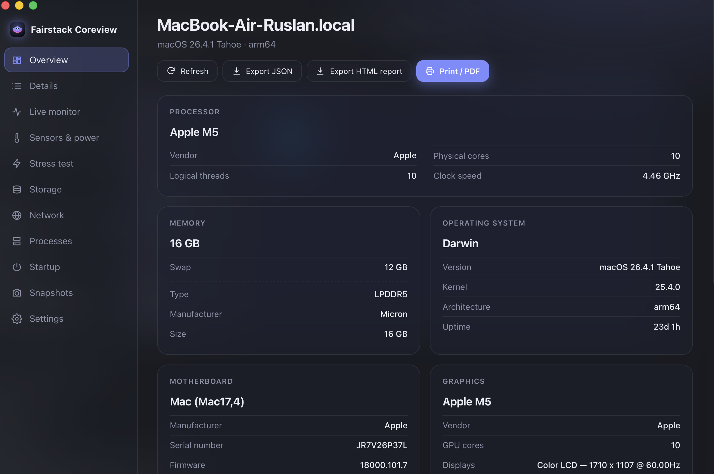 Coreview — Screenshots 1